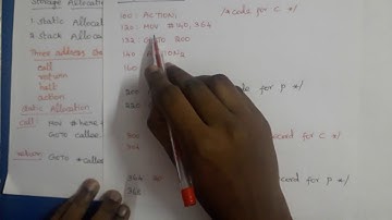 Compiler Design: Runtime Storage Management