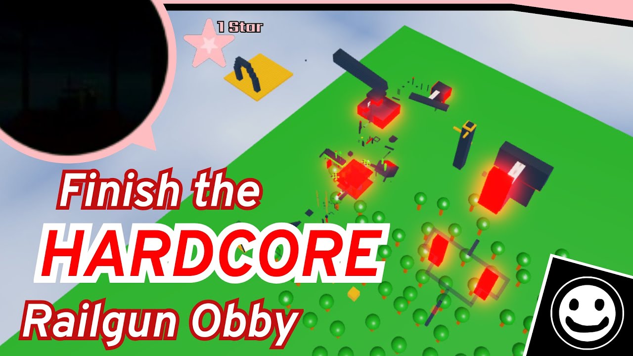 (UHBL) Finish the HARDCORE Railgun Obby | The True RailGun Obby