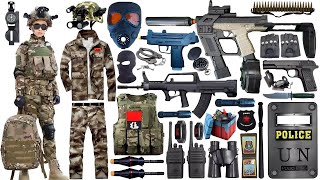 Special police weapon toy set unboxing, Submachine gun, RPG rocket launcher, assault SP-50 soft screenshot 4