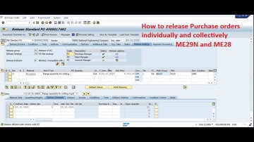 How to release POs subject to release strategy individually and collectively in SAP ECC6/S4 Hana