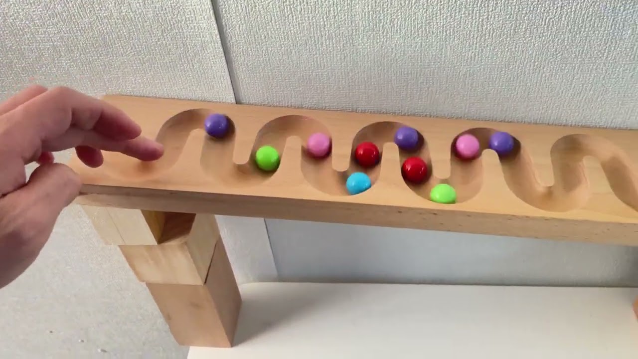 Marble Run Race ASMR ✨ 3D printed track + Snake-shaped wooden track + square track