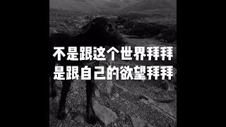 201610 不是跟这个世界拜拜 是跟自己的欲望拜拜23438