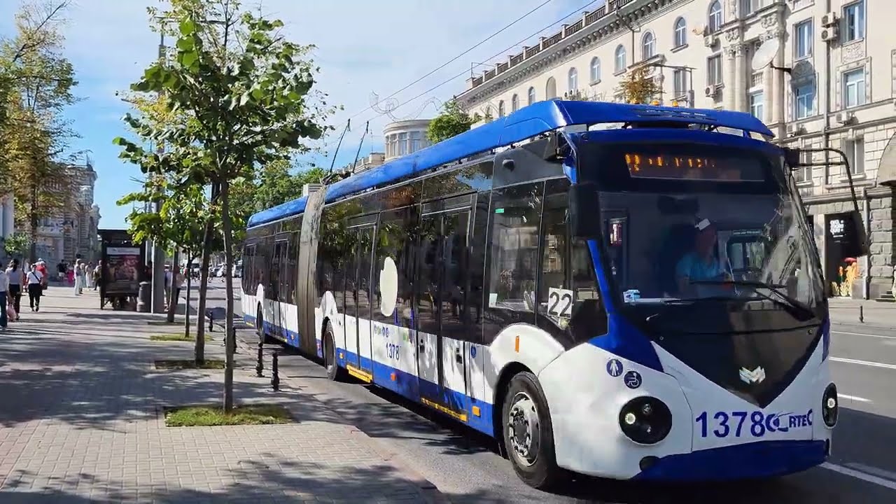 [4K 60fps] Chisinau trolleybuses | Troleibuzele din Chișinău | Кишинёвские троллейбусы | июль 2023