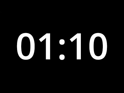 1 MINUTE 10 SECOND TIMER - No Sound - Full HD 1080p - COUNTDOWN - 70 SECOND