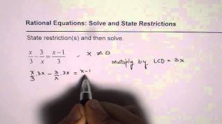 Solve Simple Rational Equation