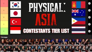 Physical Asia Contestants Tier List