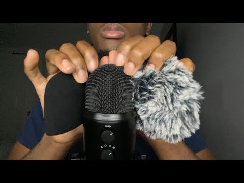 ASMR Intense Mic Scratching Mouth Hand Movement Tapping And Hand Sounds Fast And Aggressive 