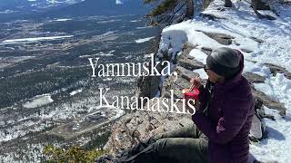 Mt. Yamnuska  trail in April 15 / Kananaskis hiking trail