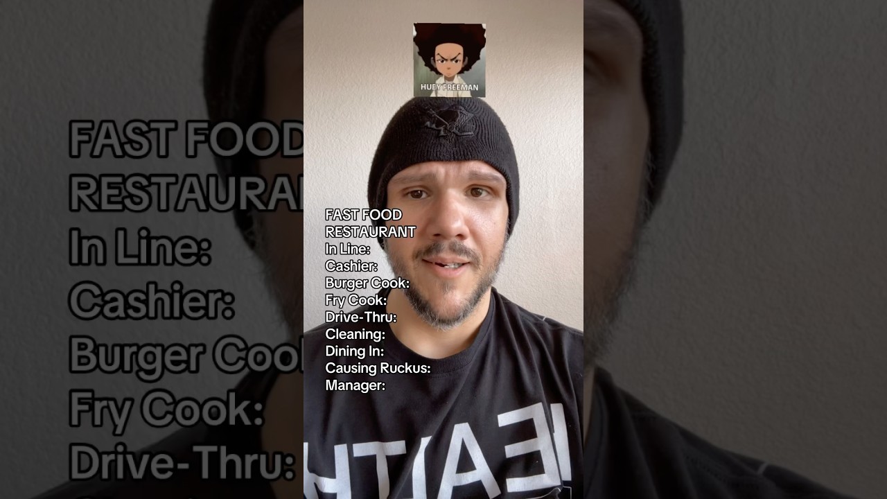 Cartoon Fast Food Restaurant