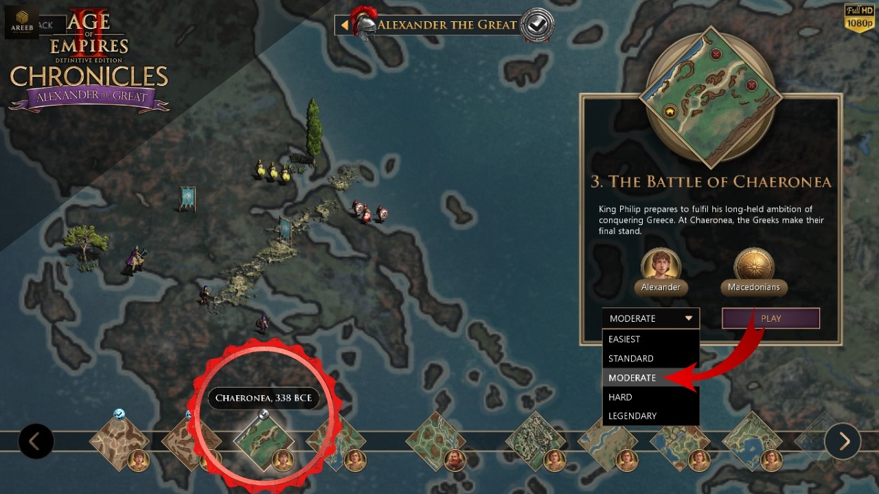 Age of Empires 2 – Alexander the Great Mission 3: The Battle of Chaeronea | Moderate Walkthrough
