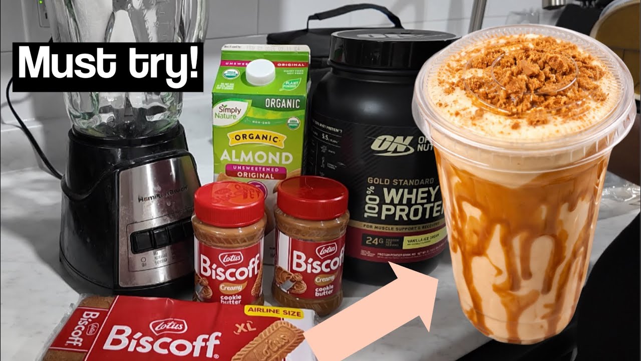 The BEST Biscoff Protein Smoothie Recipe | Stephanie Shaneva
