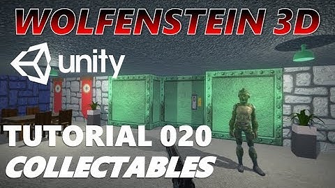 How To Make An FPS WOLFENSTEIN 3D Game Unity Tutorial 020 - COLLECTABLES
