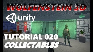 How To Make An FPS WOLFENSTEIN 3D Game Unity Tutorial 020 - COLLECTABLES