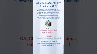 what is the calculate function in dax / power bi?