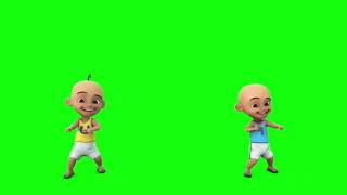 Green Screen Upin Dan Ipin Berjoget