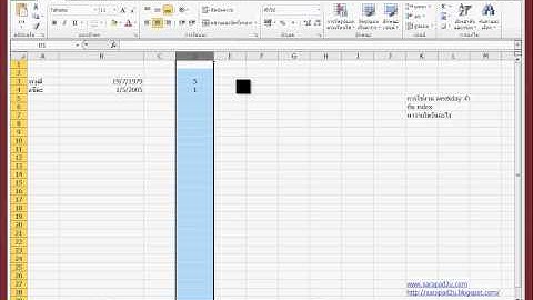 Excel มาม่ะ มาหาวันเกิดกัน