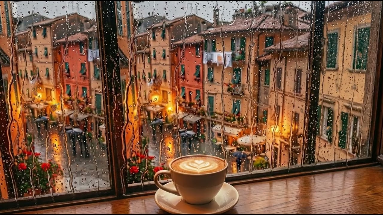 Rainy Cafe Music ☕ Cozy Acoustic Jazz & Lo-fi for Coffee & Relax | 3.5 Hours