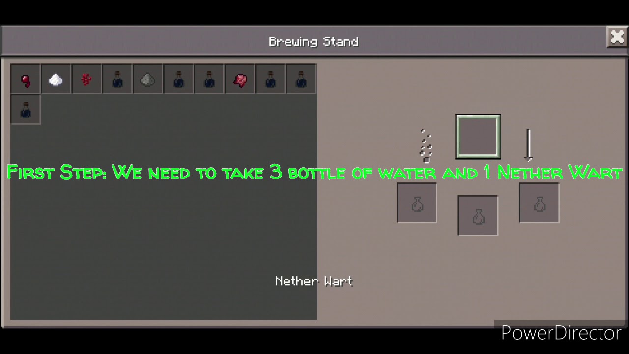 How to make a Weakness Potion for Zombie VillagerMinecraftOld Town