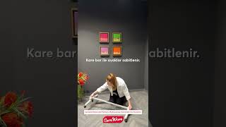 Ceraware Home Lite Premium 3 Katlı Çamaşırlık Made in Korea Tekerlekli Çamaşır Kurutmalık Eco Gri