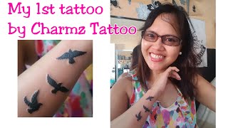 My 1st Tattoo | Inked | by Charmz Tattoo | Wanderlust | 3 Birds Flying | Pia's Vlogs | 2016