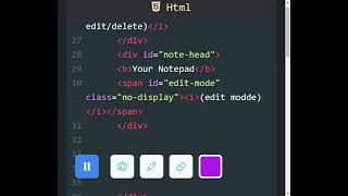 Note Taking App (HTML Session)
