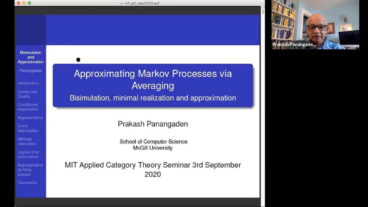 Prakash Panangaden: Projective limits of Markov processes