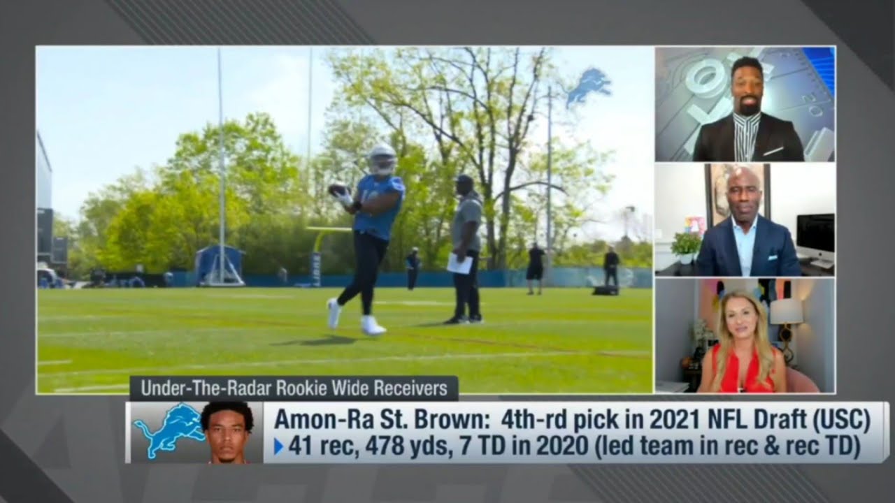 NFL Now says Detroit Lions WR Amon-Ra St Brown will have a Under the Radar rookie season