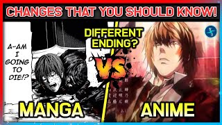 Death Note:- Top 10 MAJOR Differences Between Anime \& Manga