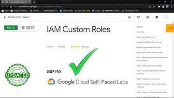IAM Custom Roles [ GSP190 ] Solution
