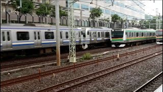 [新子安駅]JR東海道本線、横須賀線走行シーンまとめ。2020.10.4