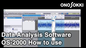ONO SOKKI  Data Analysis Software OS-2000 How to use