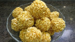 Murmura Laddu | Puffed Rice laddu | Puffed Rice Sweet Balls | Murmura Gud Ke Laddu | मुढ़ी के लड्डू