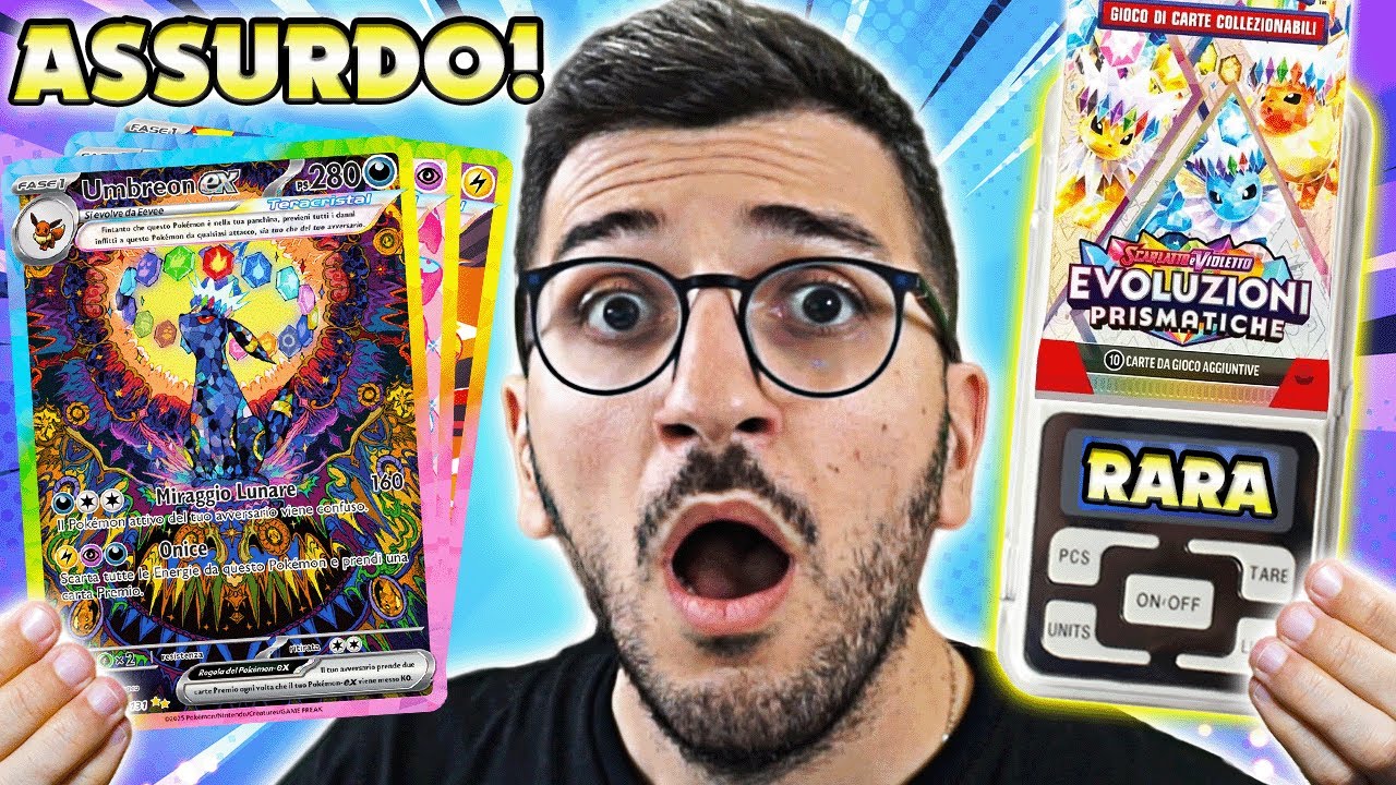 TROVO una CARTA POKEMON RARISSIMA PESANDO le BUSTINE di EVOLUZIONI PRISMATICHE