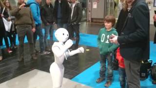 Cebit 2016   Pepper Robot dance