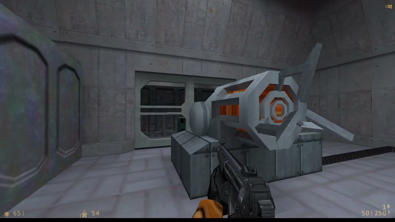 Giant Gravity Gun in Half-Life 1