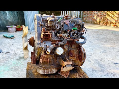 Engine restoration TOYOTA car old camry | Restore and repair of old rusty TOYOTA car engine