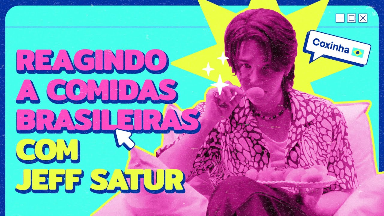 JEFF SATUR reagindo a comidas brasileiras