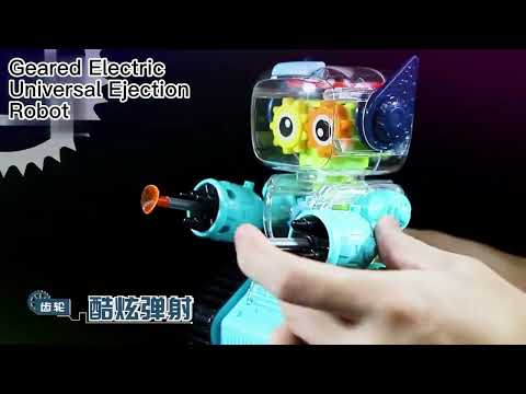 Electric Robot Missile Launcher Gear Linkage,Universal Movement,Sucker Missiles,Interactive Action