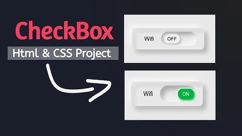 Custom Checkbox with On/OFF Button | Html and CSS UI design |#webdevelopment #coding | @Codingpolar
