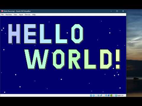 My Fancy little Hello World program in QuickBASIC