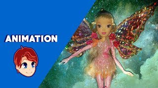 Animation Winx Club - Stella Tynix Doll Transformation