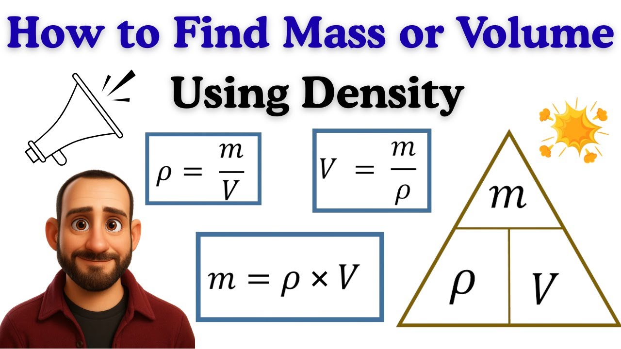 Density Formula Manipulation: Find Mass or Volume (IGCSE Physics & Chemistry)
