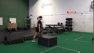Double Leg Box Jump to Vertical Depth Jump