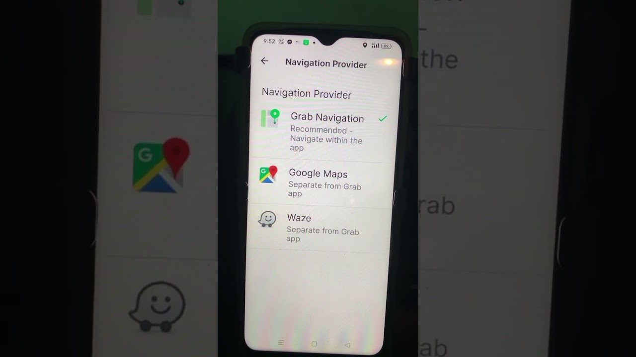 paano magpalit ng navigation sa waze or grab navigation.           (for grab driver only)