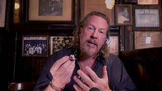 Gregory de la Haba talks about the McSorley's 9|11 fireman helmet.