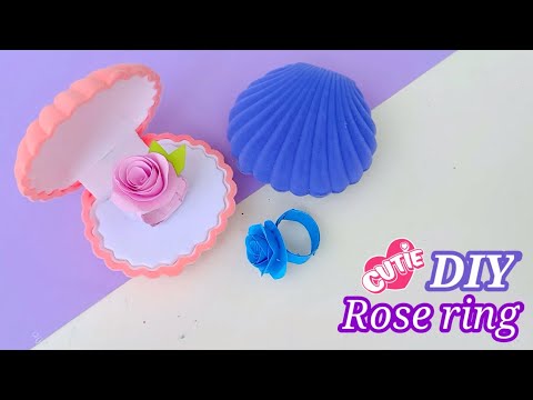How to make beautiful Rose Ring / DIY Paper rose Ring /DIY rose ring / Paper craft #shorts