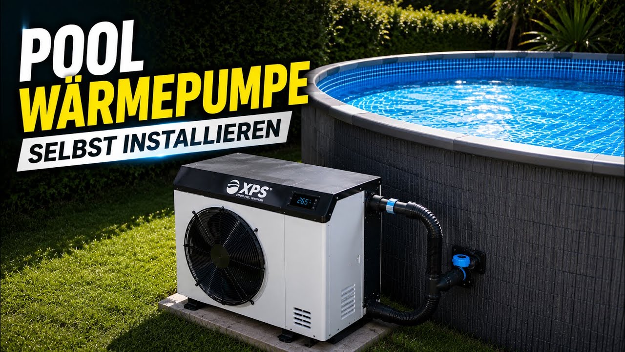 Poolheizung selbst installieren 🔥 Inir wieder kaltes Pool Wasser! (DIY ...