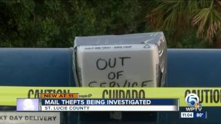 St Lucie County Sheriff's Office warns about mail thefts at homes, U.S Post Office mail drop boxes