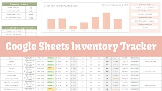 Inventory Tracker for Handmade & Resale Small Business — Google Sheets Template