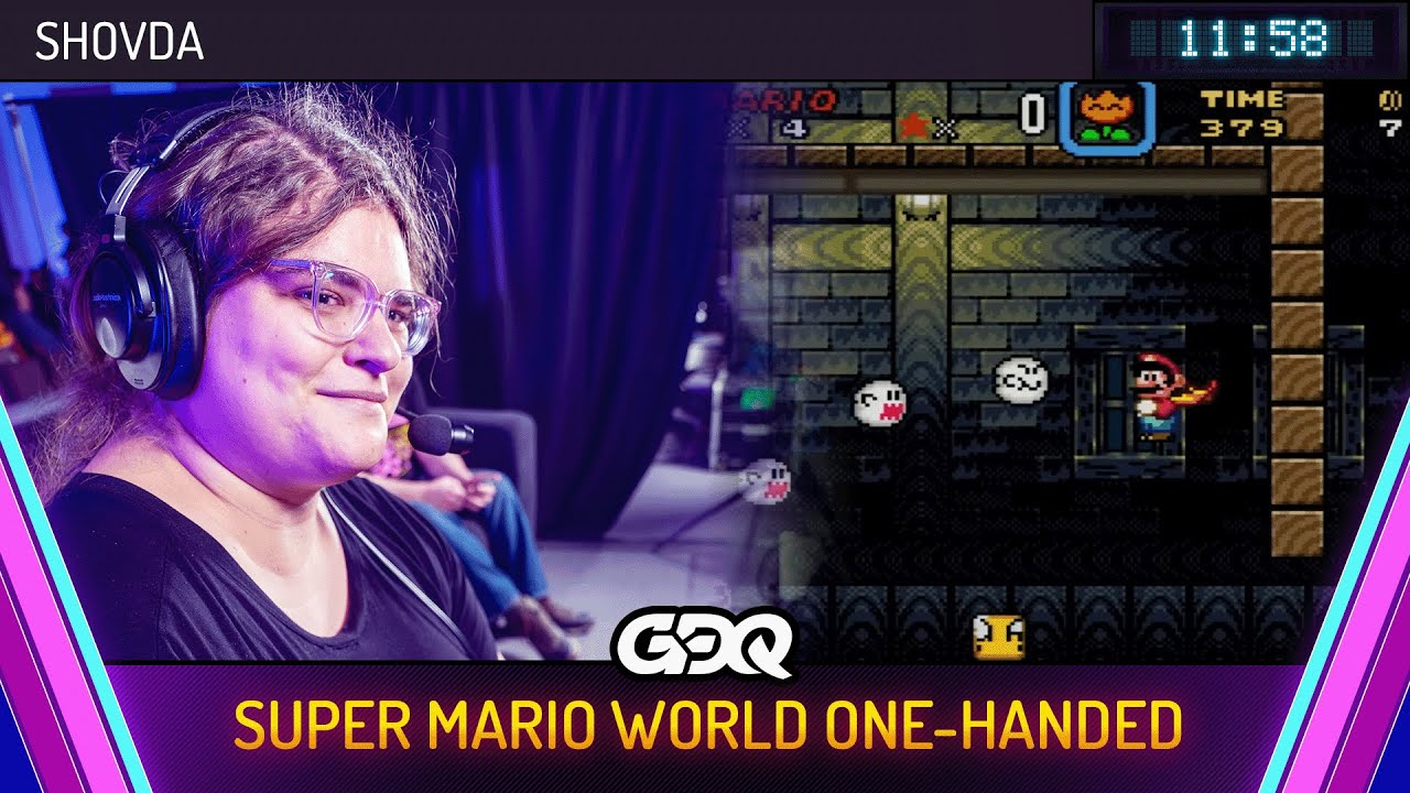 Super Mario World One-Handed by shovda in 11:58 - Awesome Games Done ...